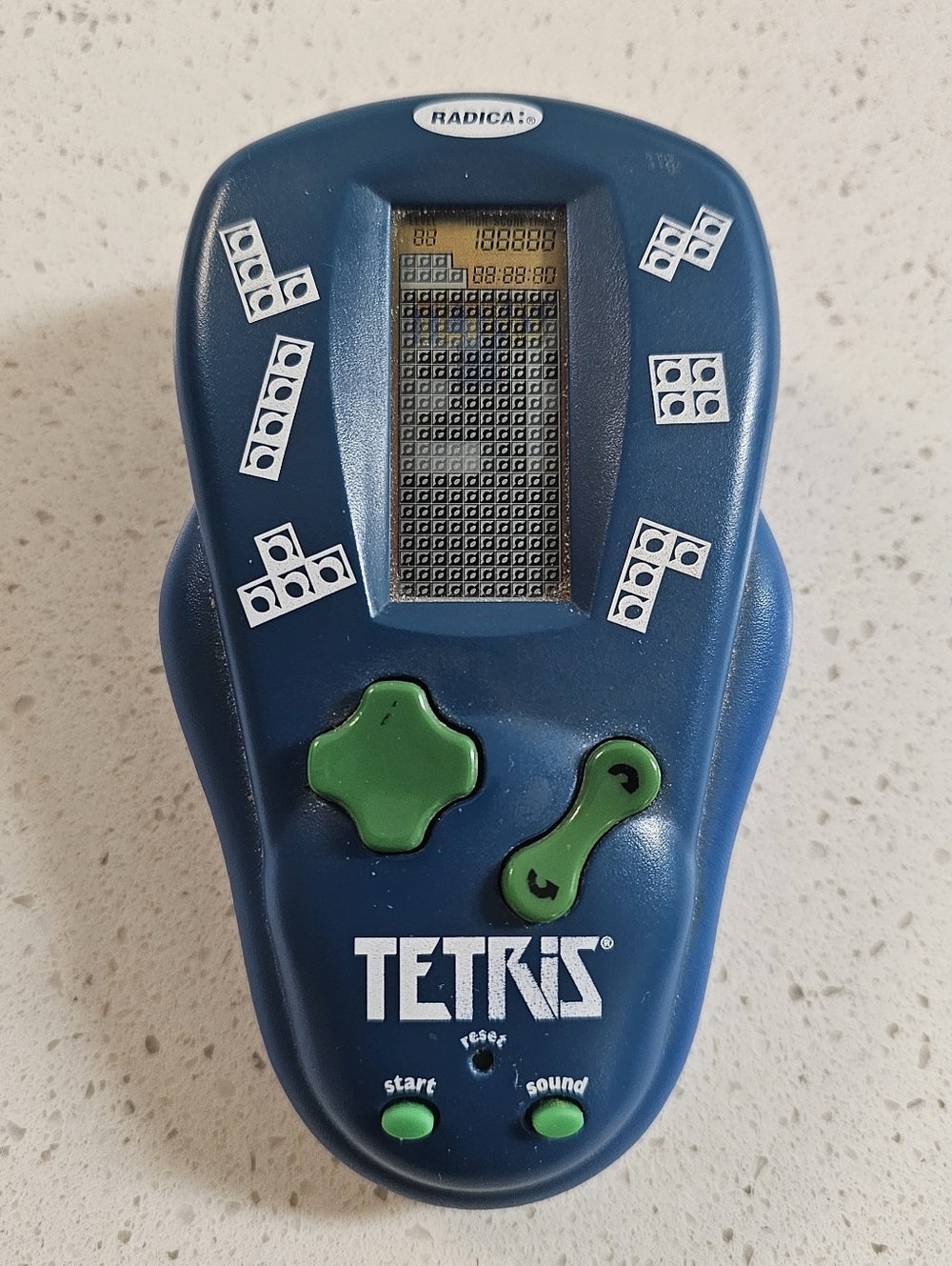 Vintage 2000 Radica Tetris Handheld Electronic Game - WORKS!